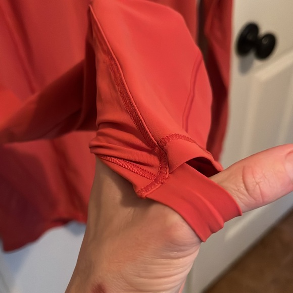 Lululemon Sculpt Long Sleeve in a Burnt Orange Color - Picture 7 of 10